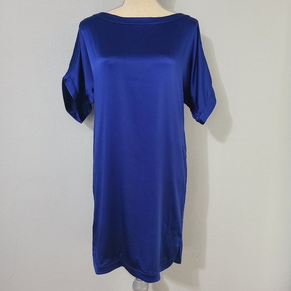 Diane Von Furstenberg Cobalt Blue Tunic Style Dress Size 4‎ - Picture 1 of 15